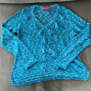 Lily Pulitzer turquoise XL sweater